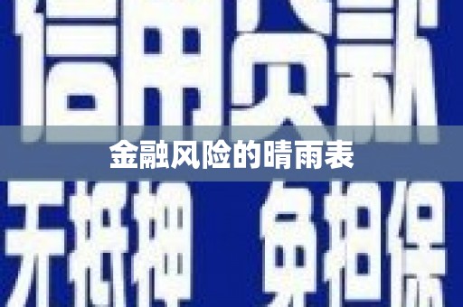 衡东金融风险的晴雨表