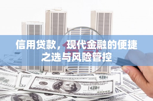 衡东信用贷款，现代金融的便捷之选与风险管控