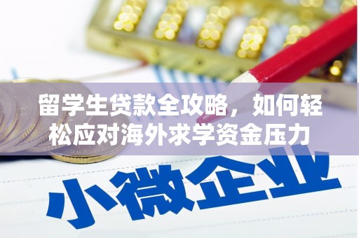 衡东留学生贷款全攻略，如何轻松应对海外求学资金压力