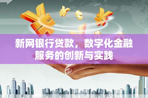衡东新网银行贷款，数字化金融服务的创新与实践
