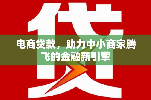 衡东电商贷款，助力中小商家腾飞的金融新引擎