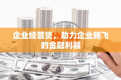 衡东企业经营贷，助力企业腾飞的金融利器