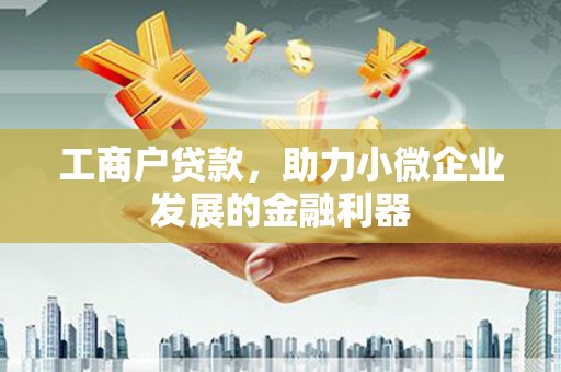 衡东工商户贷款，助力小微企业发展的金融利器