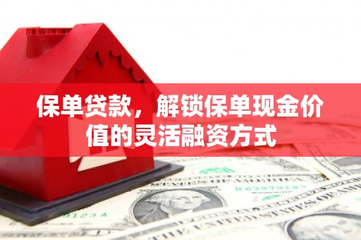 衡东保单贷款，解锁保单现金价值的灵活融资方式