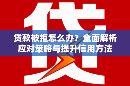 衡东贷款被拒怎么办？全面解析应对策略与提升信用方法