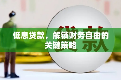 衡东低息贷款，解锁财务自由的关键策略