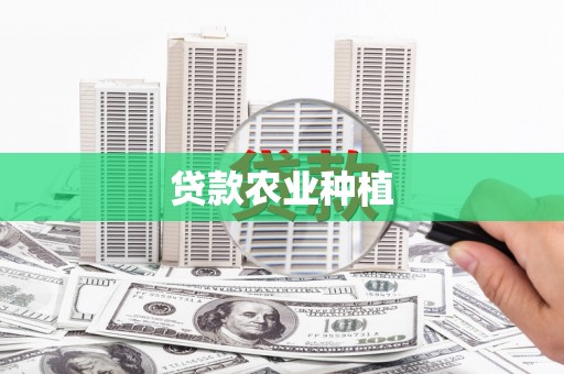 衡东贷款农业种植