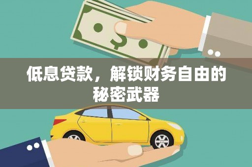 衡东低息贷款，解锁财务自由的秘密武器