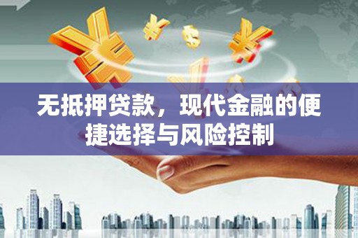 衡东无抵押贷款，现代金融的便捷选择与风险控制