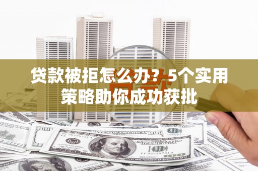 衡东贷款被拒怎么办？5个实用策略助你成功获批