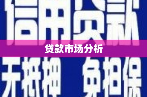 衡东贷款市场分析