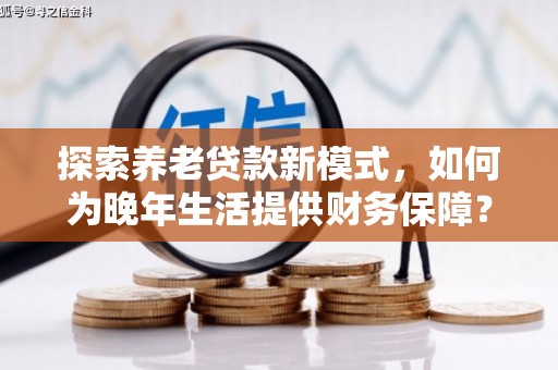 衡东探索养老贷款新模式，如何为晚年生活提供财务保障？
