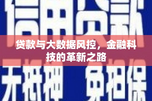 衡东贷款与大数据风控，金融科技的革新之路