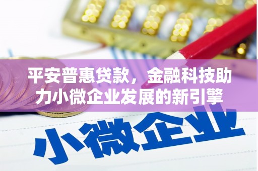 衡东平安普惠贷款，金融科技助力小微企业发展的新引擎
