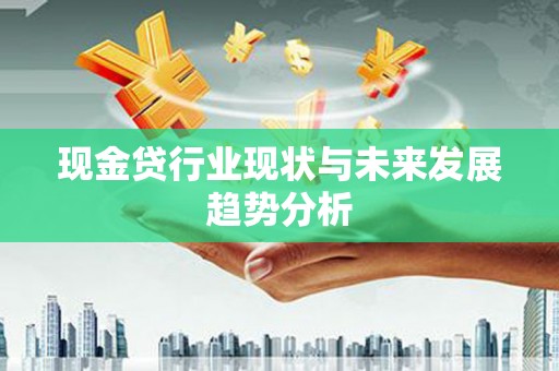 衡东现金贷行业现状与未来发展趋势分析