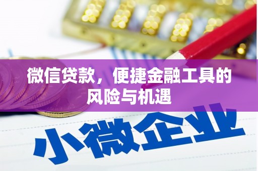 衡东微信贷款，便捷金融工具的风险与机遇