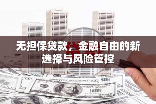 衡东无担保贷款，金融自由的新选择与风险管控