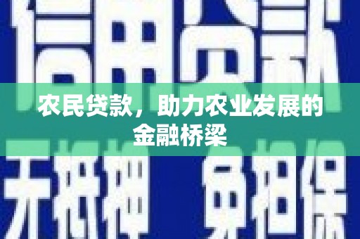 衡东农民贷款，助力农业发展的金融桥梁