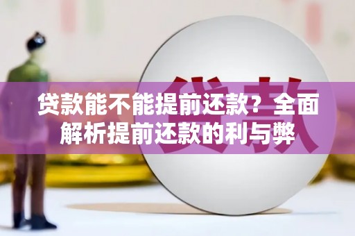 衡东贷款能不能提前还款？全面解析提前还款的利与弊