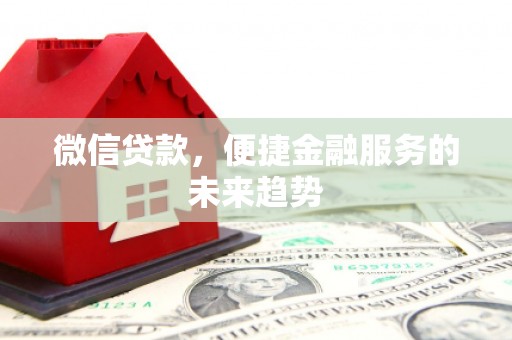 衡东微信贷款，便捷金融服务的未来趋势