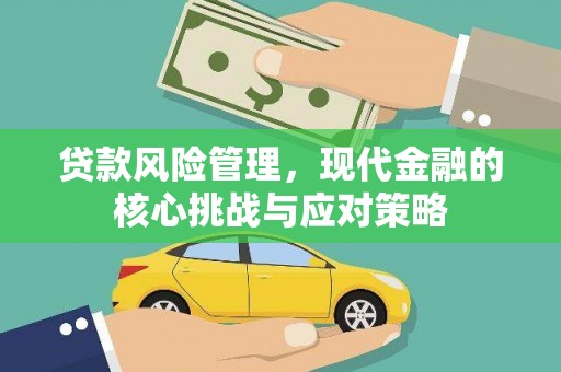 衡东贷款风险管理，现代金融的核心挑战与应对策略