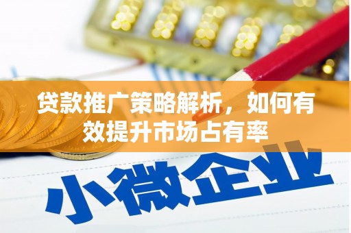 衡东贷款推广策略解析，如何有效提升市场占有率