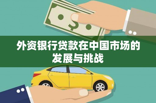 衡东外资银行贷款在中国市场的发展与挑战