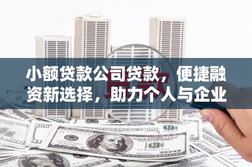 衡东小额贷款公司贷款，便捷融资新选择，助力个人与企业成长