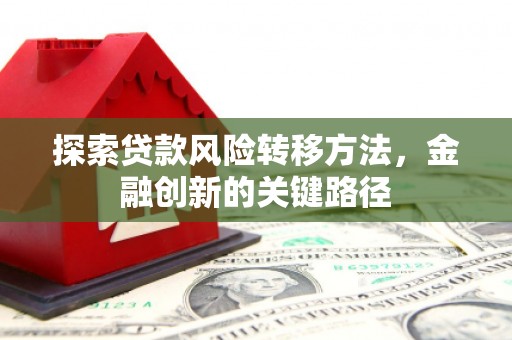 衡东探索贷款风险转移方法，金融创新的关键路径