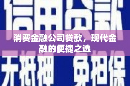 衡东消费金融公司贷款，现代金融的便捷之选