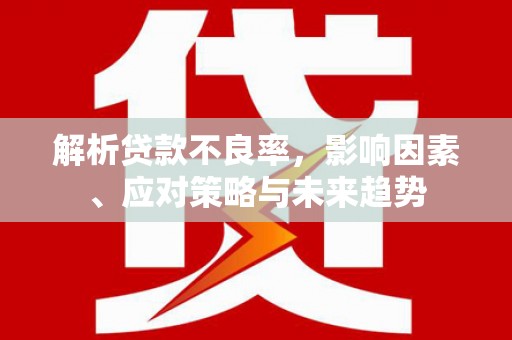 衡东解析贷款不良率，影响因素、应对策略与未来趋势