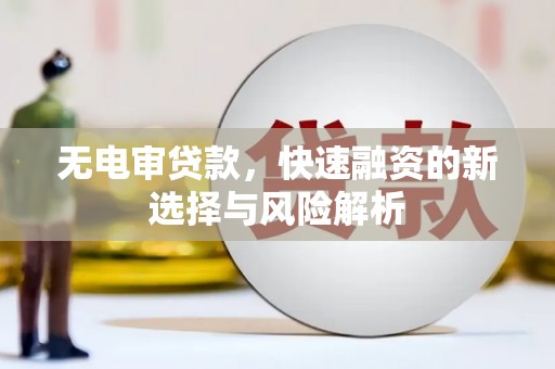 衡东无电审贷款，快速融资的新选择与风险解析