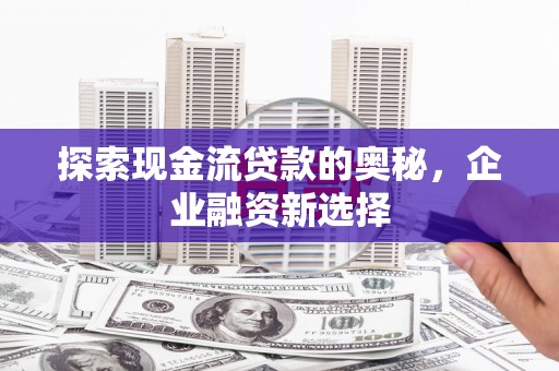 衡东探索现金流贷款的奥秘，企业融资新选择