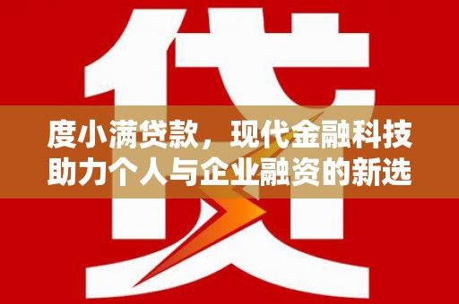衡东度小满贷款，现代金融科技助力个人与企业融资的新选择