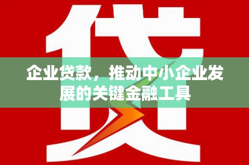 衡东企业贷款，推动中小企业发展的关键金融工具