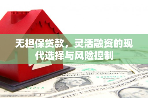 衡东无担保贷款，灵活融资的现代选择与风险控制