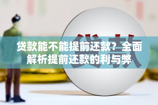 衡东贷款能不能提前还款？全面解析提前还款的利与弊