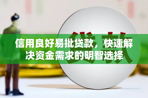 衡东信用良好易批贷款，快速解决资金需求的明智选择