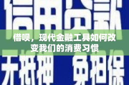 衡东借呗，现代金融工具如何改变我们的消费习惯