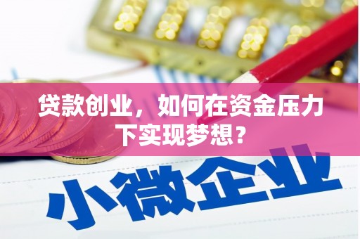 衡东贷款创业，如何在资金压力下实现梦想？