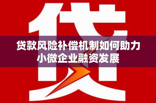 衡东贷款风险补偿机制如何助力小微企业融资发展