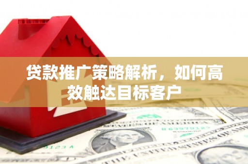 衡东贷款推广策略解析，如何高效触达目标客户