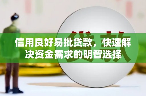 衡东信用良好易批贷款，快速解决资金需求的明智选择