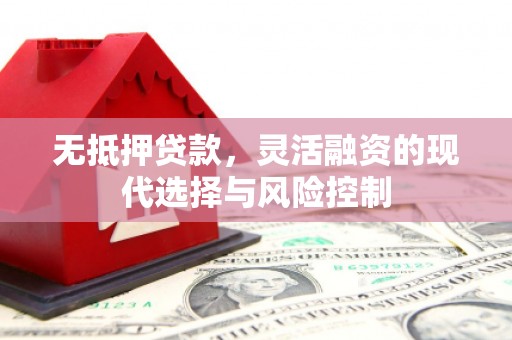衡东无抵押贷款，灵活融资的现代选择与风险控制