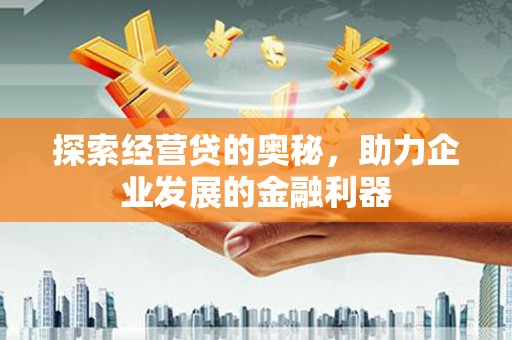 衡东探索经营贷的奥秘，助力企业发展的金融利器