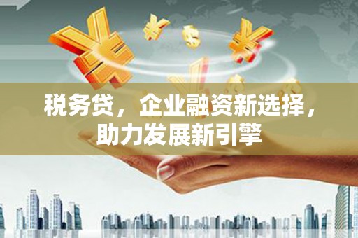 衡东税务贷，企业融资新选择，助力发展新引擎