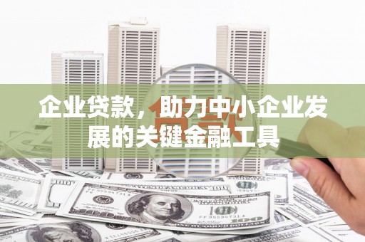 衡东企业贷款，助力中小企业发展的关键金融工具