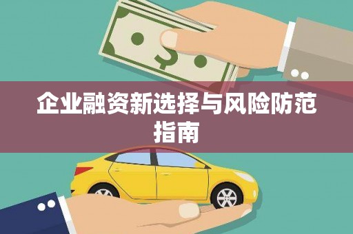 衡东企业融资新选择与风险防范指南