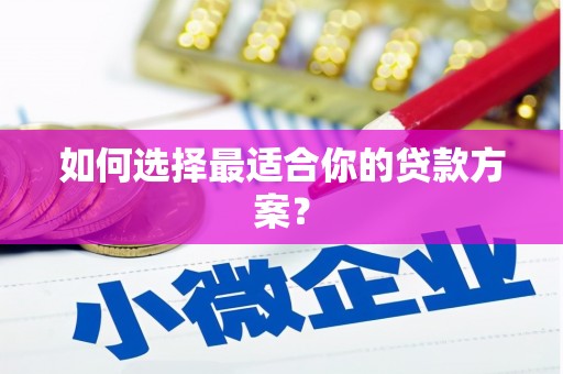 衡东如何选择最适合你的贷款方案？
