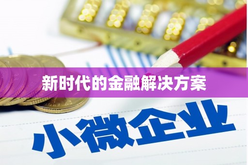 衡东新时代的金融解决方案